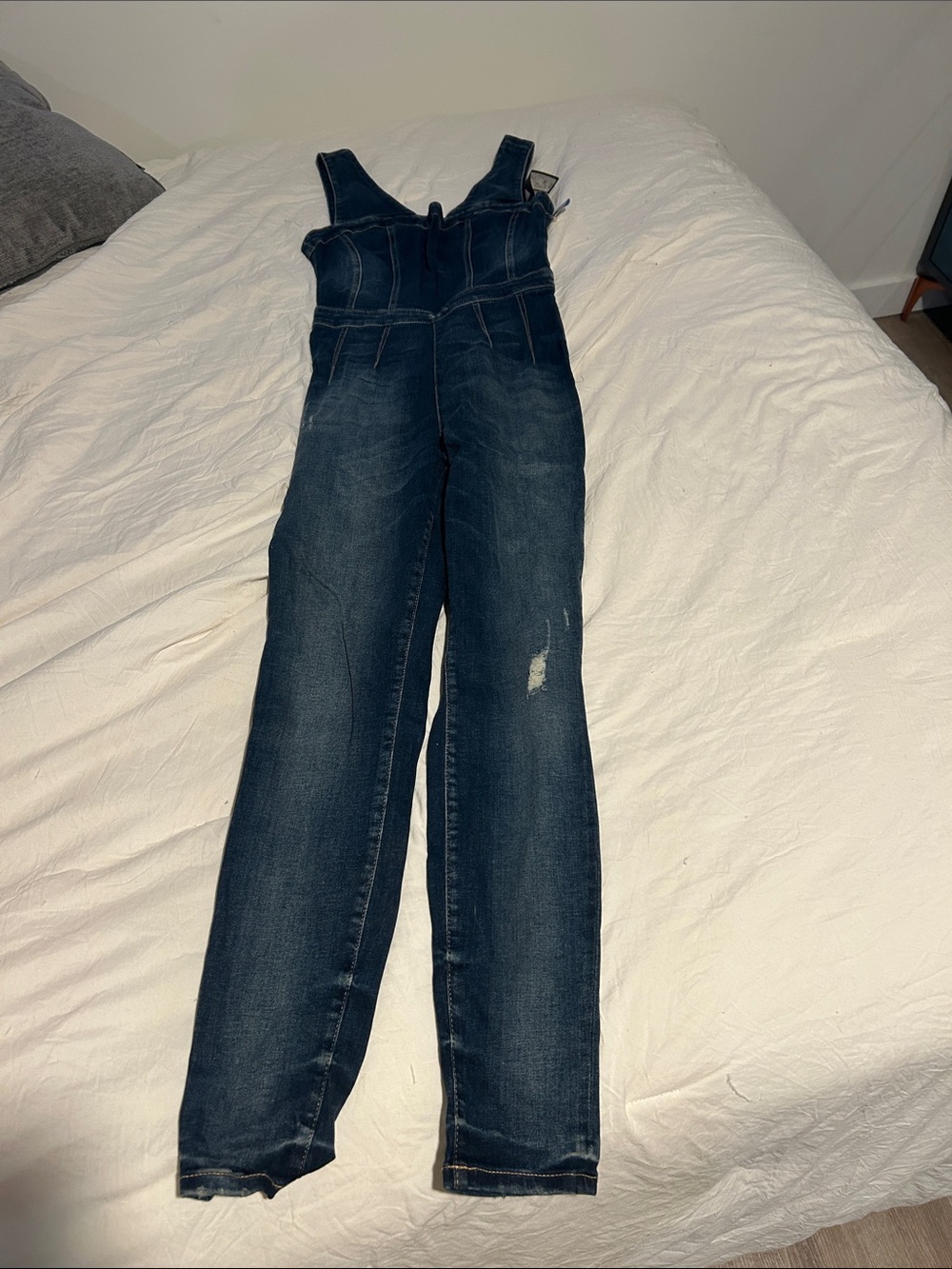 Guess Dark Blue Denim Women's Overalls Jumpsuit